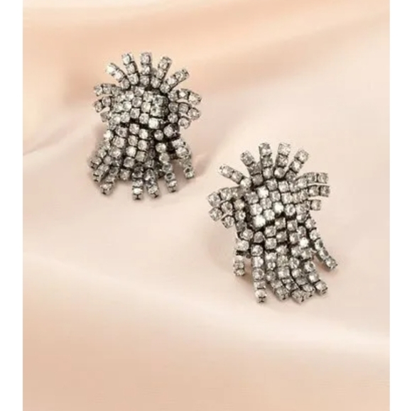 Stella & Dot Crystal Burst earrings - Picture 1 of 3